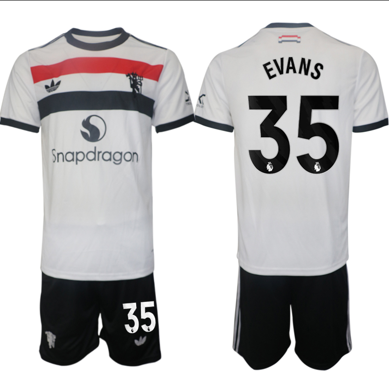 Men 2024-2025 Club Manchester United away white 35 Soccer Jersey